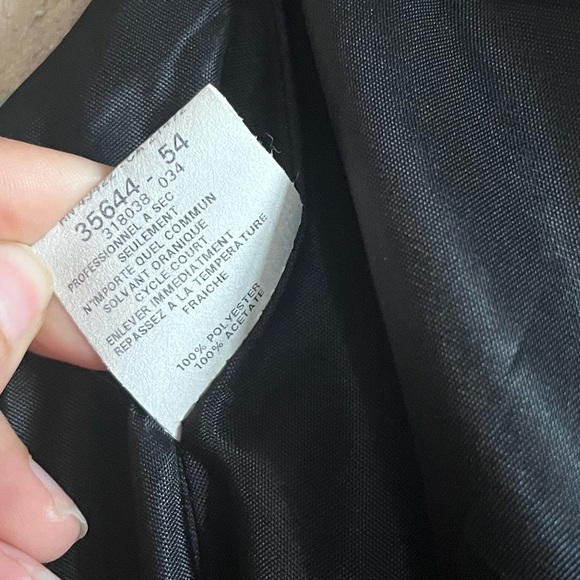 Jessica McClintock Gunne Sax Vintage Black Satin Floral Embroidered Forma Gown - Picture 7 of 12